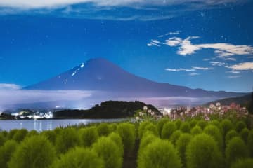 [山梨]河口湖山麓的夜景景點和推薦的夜間觀賞景點
