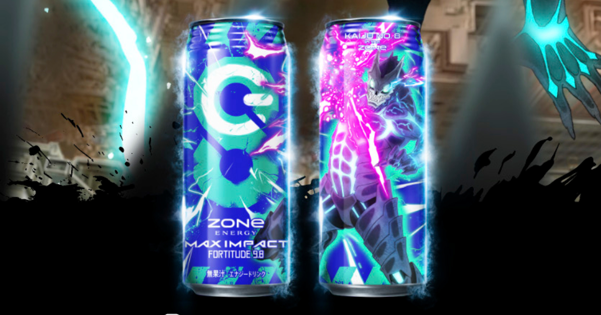 能量飲料「zone」與動畫「怪獸8號」聯乘的「zone-energy-max-impact」將於6月25日發售！怪獸8號quo卡送禮活動亦同步進行