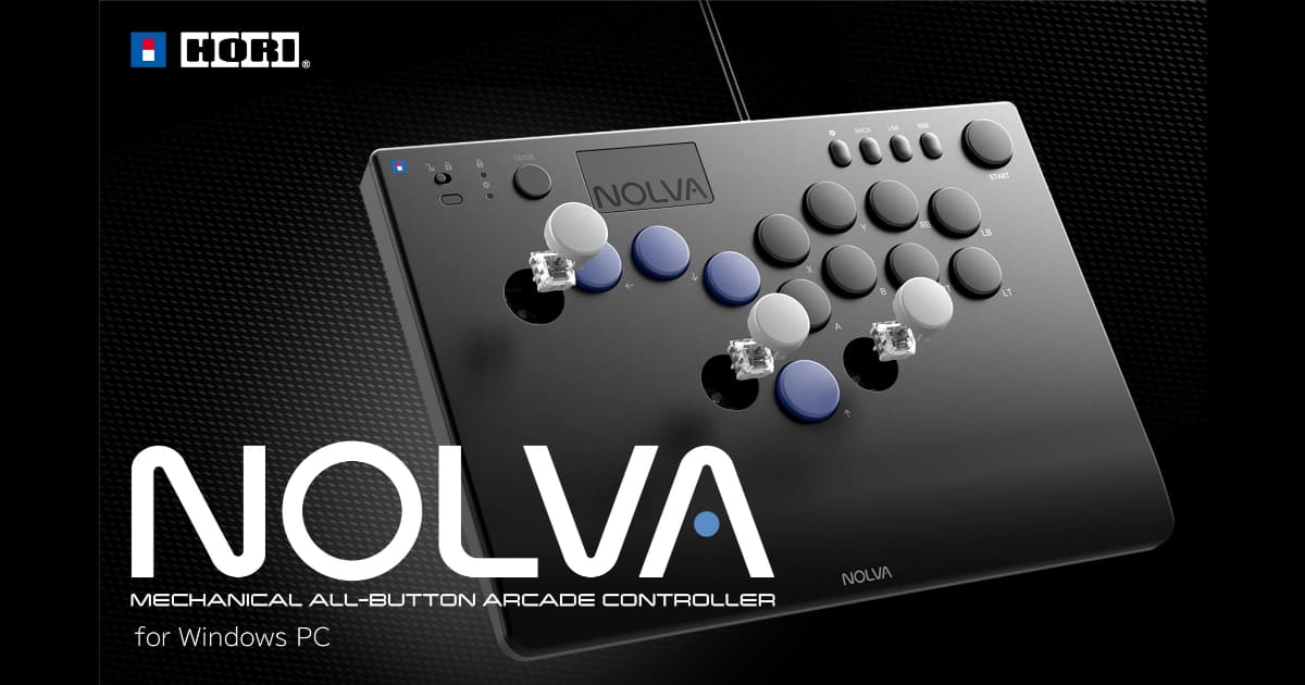 全按鍵街機控制器「nolva-mechanical-all-button-arcade-controller-for-windows-pc」將於2025年2月發售！現正開放抽選申請中