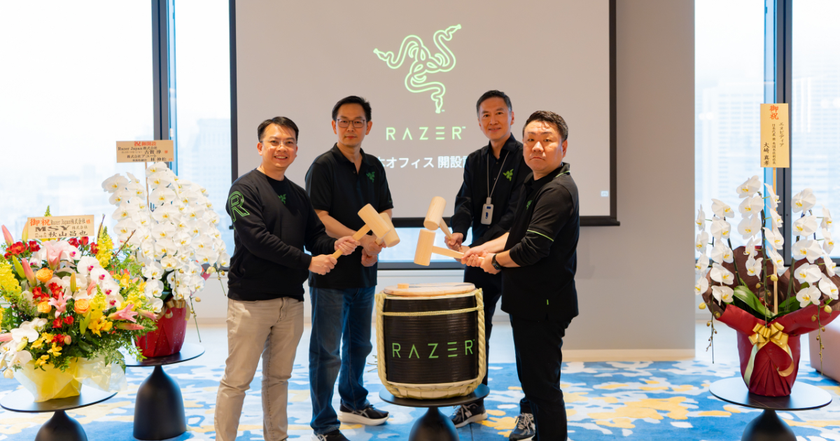 razer-japan在jr新宿miraina-tower裡設立新辦公室，在日本國内作為加強事業擴大的為目標