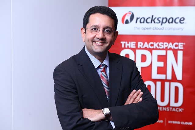 Ajit Melarkode, Managing Director, Rackspace Asia Pacific, announces Rackspace's new Cloud Survey at the media briefing today