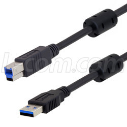 L-com推出配置鐵氧體磁環及低煙無鹵護套的USB 3.0線纜