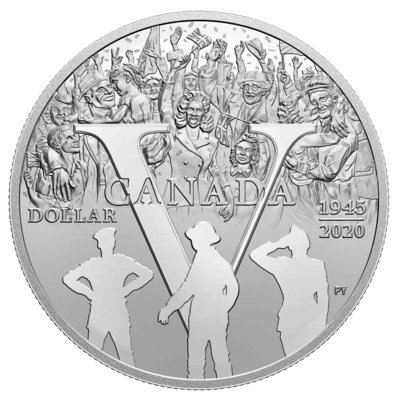 加拿大皇家造幣廠推出2020款純銀dollar紀念幣，慶祝歐洲勝利日75周年