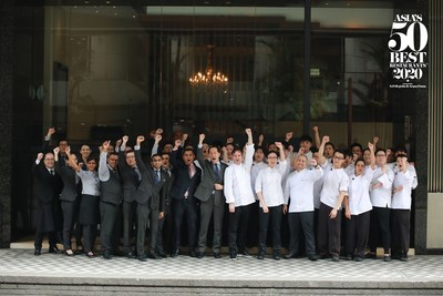 les-amis獲2020年度「亞洲50最佳餐廳」授予「gin-mare待客藝術獎」