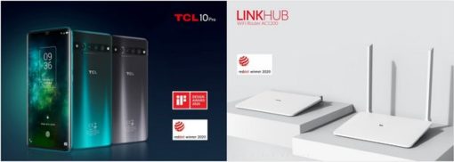 tcl-10-pro手機和tcl-ac1200-wifi路由器斬獲2020國際設計大獎