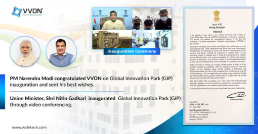 nitin-gadkari為vvdn位於印度馬尼薩的全球創新園（技術創新、設計與製造中心）揭幕