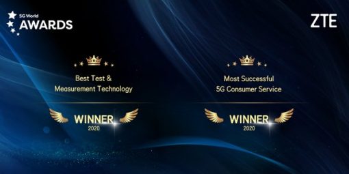 中興通訊榮獲5g-world最佳測量技術及最佳5g消費者業務兩項大獎