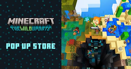 紀念新的荒野更新，「minecraft-pop-up-store」將於7月22日（五）開始舉行！你也把購買特典「悅靈擋風外套」拿到手吧！
