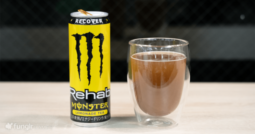 檸檬茶口味的無碳酸monster-energy！試飲發售前的「monster-rehab-lemon-tea」！