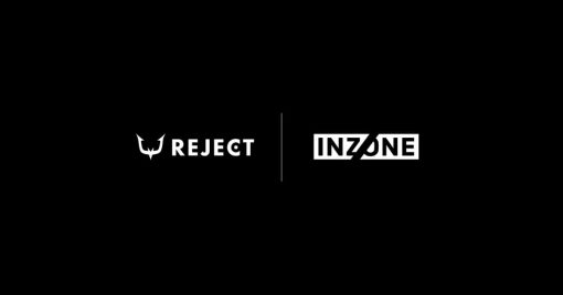職業esports隊伍「reject」與sony的「inzone」進行贊助合作，制服將加入合作的標誌
