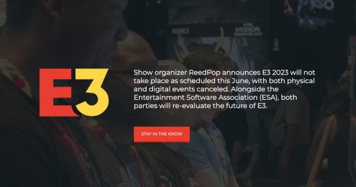 全球最大型的遊戲交易會「e3-2023」宣佈終止舉辦線上和線下大會