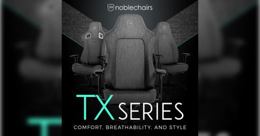 noblechairs纖維物料電競椅「tx系列」於4月6日發售