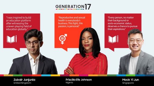 三星攜手聯合國開發計劃署徵召三位青年領袖-為實現全球目標傳遞鼓舞人心的訊息
