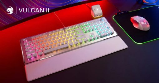 設計型格的roccat電競鍵盤「vulcan-ii」於8月18日發售，搭載titan-ii機械按鍵軸的流暢手感